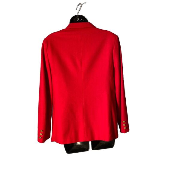 Haberdashery by Personal Women's Red Wool Blazer Size 10‎ Vintage - Picture 5 of 7